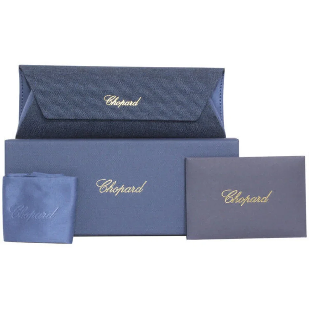 NWT Chopard VCHL58M-08FC Gold Rectangle 54mm Eyeglasses - Picture 2 of 2